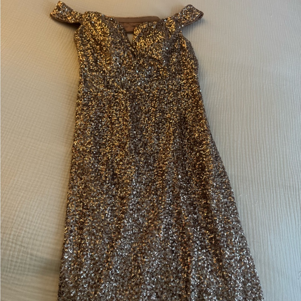 Aidan Mattox Elegant Blush Gown